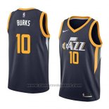 Maglia Utah Jazz Alec Burks #10 Icon 2018 Blu