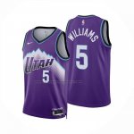 Maglia Utah Jazz Cody Williams No 5 Icon 2025-26 Viola