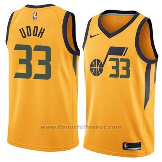 Maglia Utah Jazz Ekpe Udoh #33 Statement 2018 Giallo