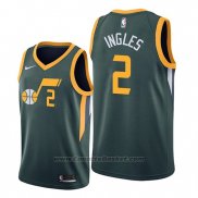 Maglia Utah Jazz Joe Ingles #2 Earned Edition Verde