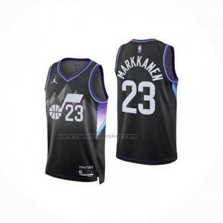 Maglia Utah Jazz Lauri Markkanen No 23 Statement 2025-26 Nero