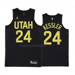 Maglia Utah Jazz Walker Kessler #24 Statement 2022-23 Nero