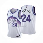 Maglia Utah Jazz Walker Kessler No 24 Association 2025-26 Bianco