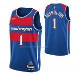 Maglia Washington Wizards Kentavious Caldwell-Pope NO 1 Citta 2021-22 Blu