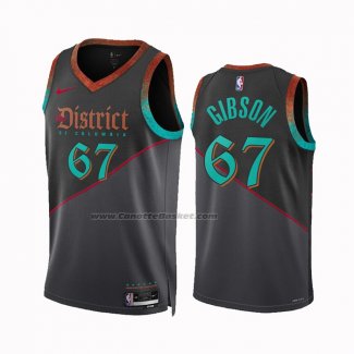 Maglia Washington Wizards Taj Gibson #67 Citta 2023-24 Nero