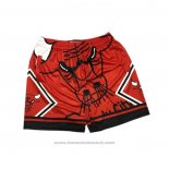 Pantaloncini Chicago Bulls Mitchell & Ness Big Face Rosso