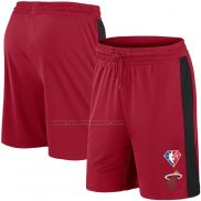 Pantaloncini Miami Heat 75th Anniversary Rosso