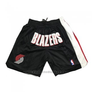 Pantaloncini Portland Trail Blazers Just Don Nero