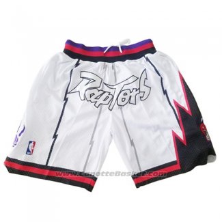 Pantaloncini Toronto Raptors Just Don Bianco