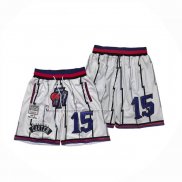 Pantaloncini Toronto Raptors Mitchell & Ness Hardwood Classics Bianco