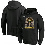 Felpa con Cappuccio Denver Nuggets 2023 NBA Finals Champions Locker Room Pullover Nero