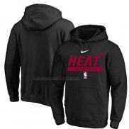 Felpa con Cappuccio Miami Heat Practice Performance 2022-23 Nero