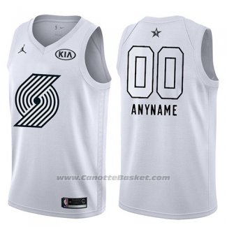 Maglia All Star 2018 Portland Trail Blazers Nike Personalizzate Bianco