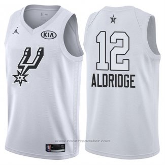 Maglia All Star 2018 San Antonio Spurs Lamarcus Aldridge #12 Bianco