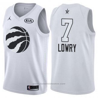 Maglia All Star 2018 Toronto Raptors Kyle Lowry #7 Bianco