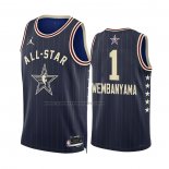 Maglia All Star 2024 San Antonio Spurs Victor Wembanyama #1 Blu