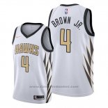 Maglia Atlanta Hawks Charlie Brown JR. #4 Citta Bianco