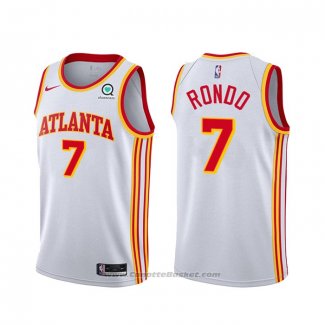 Maglia Atlanta Hawks Rajon Rondo #7 Association 2020-21 Bianco