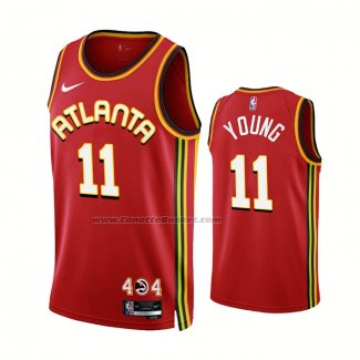 Maglia Atlanta Hawks Trae Young #11 Icon 2022-23 Rosso