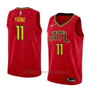 Maglia Atlanta Hawks Trae Young #11 Statement 2017-18 Rosso