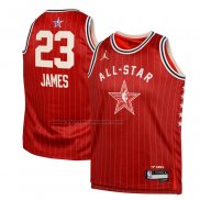 Maglia Bambino All Star 2024 Los Angeles Lakers LeBron James #23 Rosso