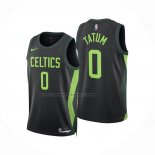 Maglia Bambino Boston Celtics Jayson Tatum No 0 Citta 2024-25 Nero