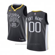 Maglia Bambino Golden State Warriors Personalizzate 17-18 Nero