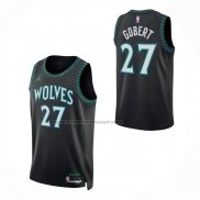 Maglia Bambino Minnesota Timberwolves Rudy Gobert No 27 Statement 2026-27 Nero