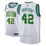 Maglia Boston Celtics Al Horford #42 Citta 2018-19 Bianco