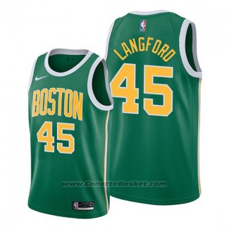 Maglia Boston Celtics Romeo Langford #45 Earned 2019-20 Verde