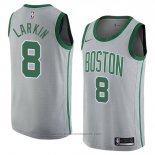 Maglia Boston Celtics Shane Larkin #8 Citta 2018 Grigio