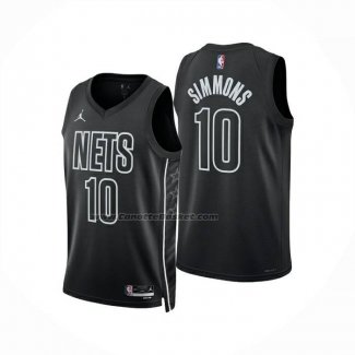 Maglia Brooklyn Nets Ben Simmons No 10 Statement 2025-26 Nero