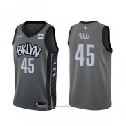 Maglia Brooklyn Nets Donta Hall #45 Statement 2020 Grigio