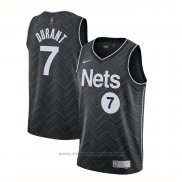 Maglia Brooklyn Nets Kevin Durant #7 Earned 2020-21 Nero