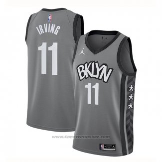 Maglia Brooklyn Nets Kyrie Irving #11 Statement 2020 Grigio