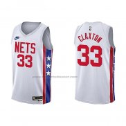 Maglia Brooklyn Nets Nic Claxton #33 Classic 2022-23 Bianco