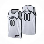 Maglia Brooklyn Nets Personalizzate Association 2024-25 Bianco