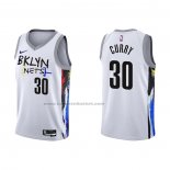 Maglia Brooklyn Nets Seth Curry #30 Citta 2022-23 Bianco