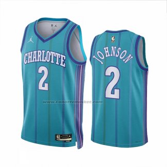 Maglia Charlotte Hornets Larry Johnson #2 Classic 2023-24 Verde