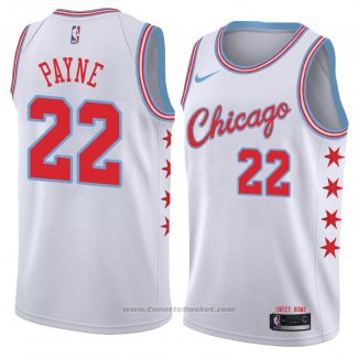 Maglia Chicago Bulls Cameron Payne #22 Citta 2018 Bianco