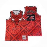 Maglia Chicago Bulls Michael Jordan #23 Mitchell & Ness 1996-97 Rosso2