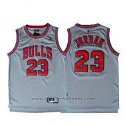 Maglia Chicago Bulls Michael Jordan #23 Retro Grigio