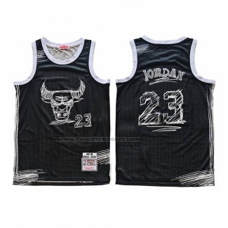 Maglia Chicago Bulls Michael Jordan No 23 Mitchell & Ness 1997-98 Nero1