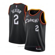 Maglia Cleveland Cavaliers Collin Sexton #2 Citta 2020-21 Nero