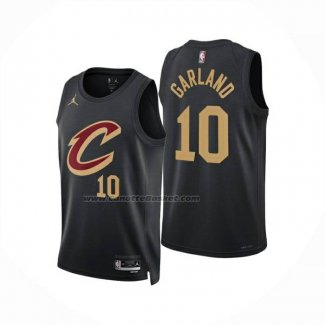 Maglia Cleveland Cavaliers Darius Garland No 10 Statement 2024-25 Nero