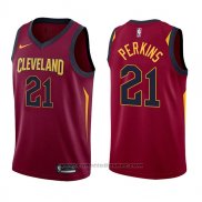 Maglia Cleveland Cavaliers Kendrick Perkins #21 Icon 2017-18 Rosso