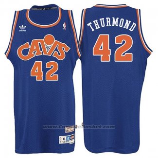 Maglia Cleveland Cavaliers Nate Thurmond #42 Retro 2008 Blu