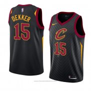 Maglia Cleveland Cavaliers Sam Dekker #15 Statement 2018 Nero