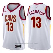 Maglia Cleveland Cavaliers Tristan Thompson #13 Swingman Association 2017-18 Bianco