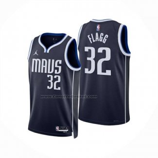 Maglia Dallas Mavericks Cooper Flagg No 32 Statement 2025-26 Blu